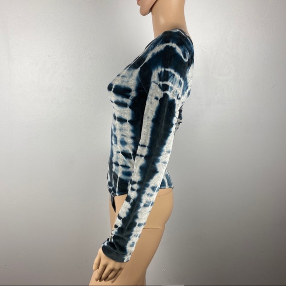 NEW ALLSAINTS VELVET TIE-DYE BODYSUIT - Picture 5 of 8